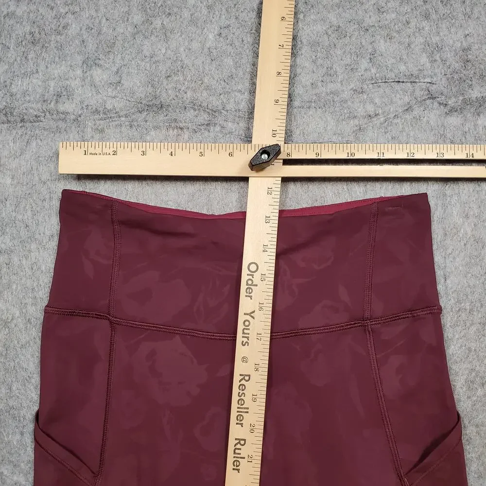 Lululemon Leggings Womens 6 Ankle‎ Zip Pockets Cropped 23